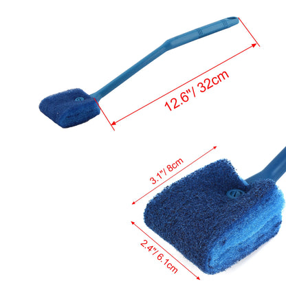 UXCELL Aquarium Cleaning Brush Double Sided Head Sponge Household Window Glass Algae Cleaner Scrubber Fish Tank Clean Tools