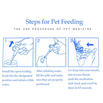 Pet Medical Feeder Syringe - Red, Blue, Green
