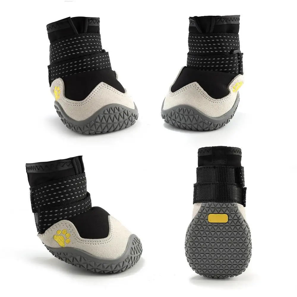 Dog Booties Puppy Booties For Outdoor 4PCS Waterproof Dog Booties Paw Protector For Summer Hot Pavement Winter Snowy Day Outdoor