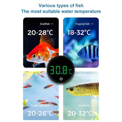 Aquarium Thermometers Accurate Digital Display Design Fish Tank Thermometers Fish Tank Accessories Portable Tank Thermometers
