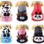 pawstrip Small Dog Clothes Warm Winter Pet Dog Jumpsuit Puppy Fleece Hoodie Chihuahua Small Medium Dog Warm Outfit Kitten Jacket