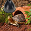 Reptile Heat Lamp Fixture Deep Dome Lampshade Optical Reflection Cover Terrarium Light Fixture for UVB Light Bulb Basking Bulb