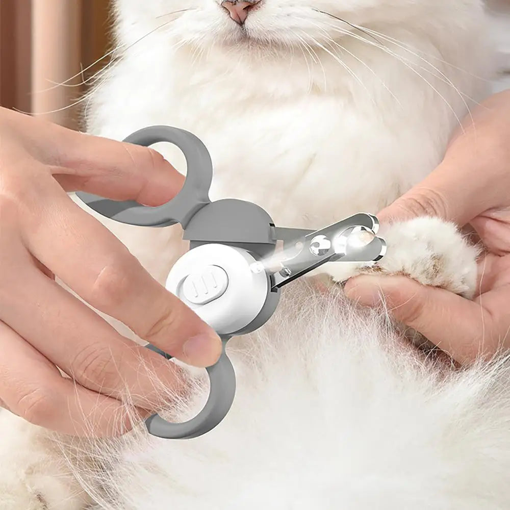 Lighted Dog Nail Clippers LED Dog Nail Cutters With Light Ergonomic Grip Pet Nail Clipper Illuminates Kitten Puppy Beauty Tools