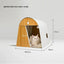 Iron Kennel Cat Litter Solid Wood Internet Celebrity Cat Villa Pet Wooden House Dog House Cat