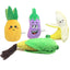 Pet plush sound toy fruit vegetable dog cat educational toy supplies cactus corn eggplant