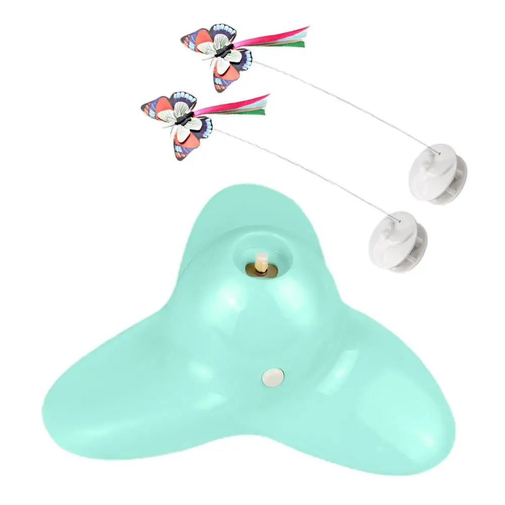 Butterfly Cat Toy Interactive Cat Toys For Boredom Moving Cat Toys With LED Light And Weighted Base Butterfly Flutter Pet