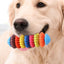 Colorful Puppy Teether Dog Toys Dog Teething Toys Dog Teeth Cleaning Toys Interactive Dog Toys Multifunctional Pet Playing