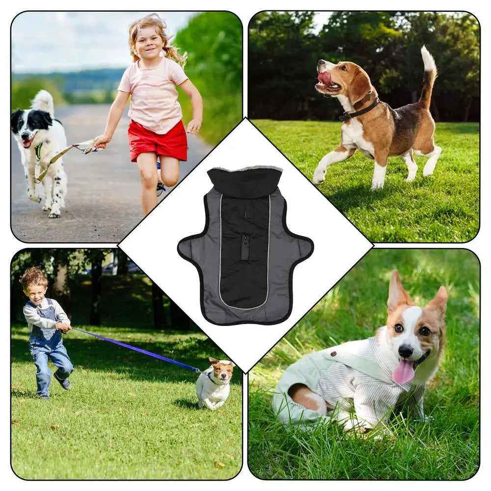 Dog Coat Warm Winter Jacket For Dogs Waterproof Winter Jacket Warm Vest Dog Clothes Winter Dog Clothes For Large Dogs And Pets