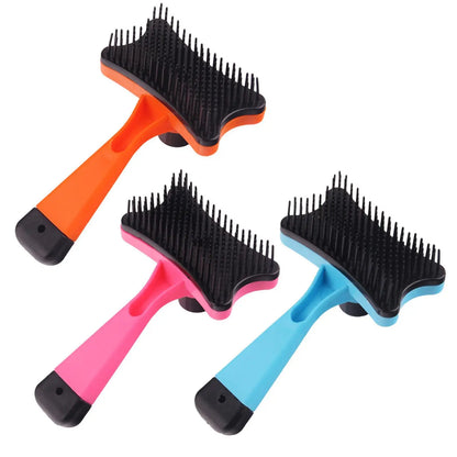 Pet Hair Removal Comb Cat Self Cleaning Brush Hair Tools Grooming Pet Accessories Puppy Cleaning Scraper Comb Remover Dog C S1I1