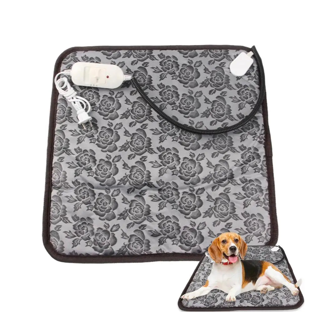 Cat Heating Pad Auto Shut Off Cat Bed Dog Heat Mat Heating Pad Waterproof Thermostat Electric Heated Mat Electric Pet Heated Bed