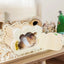 Wooden Hamster Hideout Cute Cloud-Shaped Tiny Wooden House Small Animals Habitat Hut Pets Pets WoodlandHouse Habitats Decor