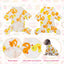 Pet Clothing Warm Cotton Dog Pajama Yellow Duck Soft Material Stretchable Dog Pajamas Onesie Pet Pjs Dogs Apparel for Small Dogs