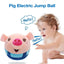 Talking Pig Toys Electric Pig Bouncing Ball Toy With Music USB Charging Pig Bouncing Jump Ball Toy For Children's Day Christmas