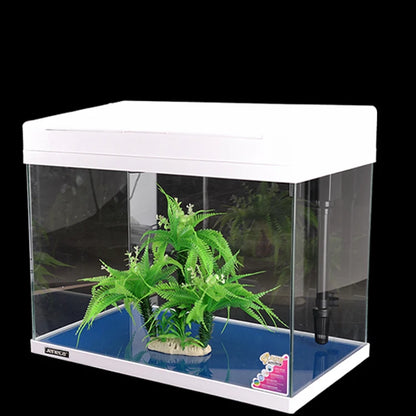 Glass Aquarium Fish Tank Mini Table Office Home Aquarium Fish Tank