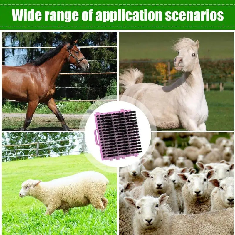 Grooming Brush for Horses Shedding Horse Brush Grooming Tool Itch Relief Grooming Brush Pet Hair Brush Cleaning Tools Cat Dog