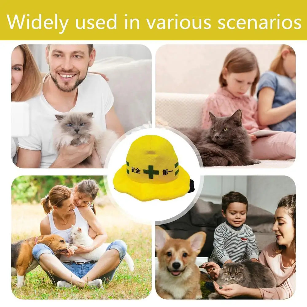 Hats For Dogs Dog Puppy Cat Engineering Hat Adjustable Breathable Outdoor Sports & Engineer Hats Sun Protection For Festival