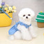 Dog Dress for Small Dogs Girl Clothes Dog Denim Dress Puppy Skirts Summer Pet Dress with Harness Hole for Small Medium Dogs Cats