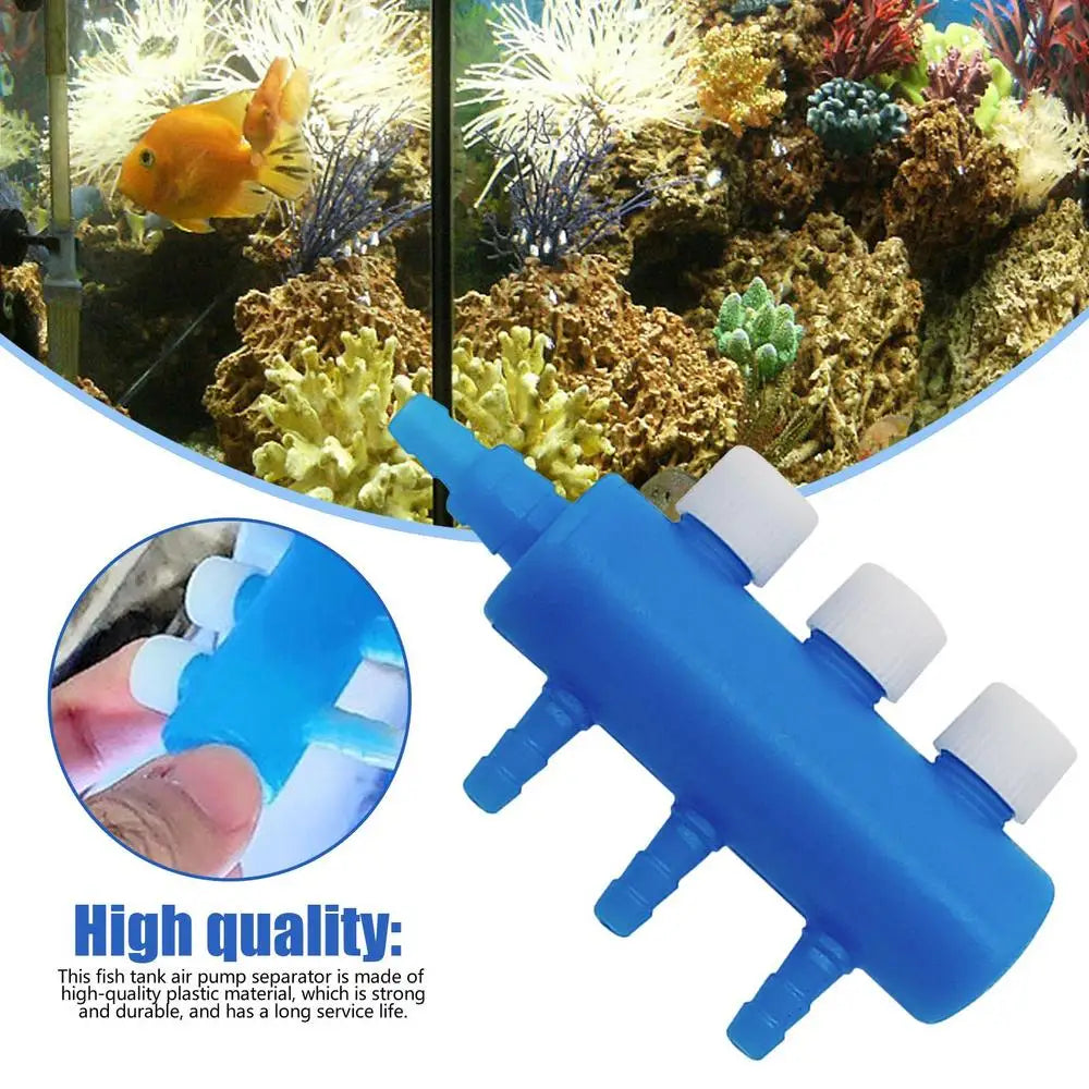 Fish Tank Air Splitter Fish Tank Air Pump Splitter Valve Aquarium Air Flow Control Lever Valve Distributor Splitter Airline Tube