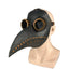 Plague Doctor Mask Cloak Dress Up Costume Halloween Trendy Spooky Play Leather Bird Beak Mask Cospaly Steampunk Photography Prop