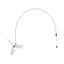 Uxcell Handheld Cat Teaser with Bell Fluffy Plume Teasing Sticks Flexible Fishing Rod Toy Indoor Scratching Pet Supplies