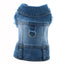 NEW Dog Denim Jacket with Leash Dring, Spring Summer Pet Jeans Vest Clothes for Small Medium Dogs Chihuahua Yorkies Bulldog