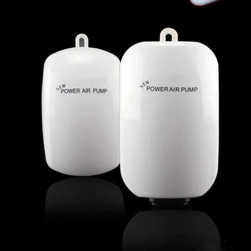 3W Ultra Low Noise Aquarium Air Pump Fish Tank Mini Air Compressor Oxygen Pump Fish Tank Aquarium Oxygen Pump Two Outlets
