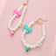 Bow Tie Small Medium Dog Collar Pearl Alloy Adjustable Pet Cat Accessories Ring Bell Floral Letters Neck Collar for York Dogs