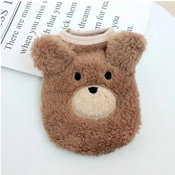 Pet Dog Jumpsuits Bear Vest Spring Summer Clothes for Teddy French Bulldog Comfort Breathable Puppy Custume
