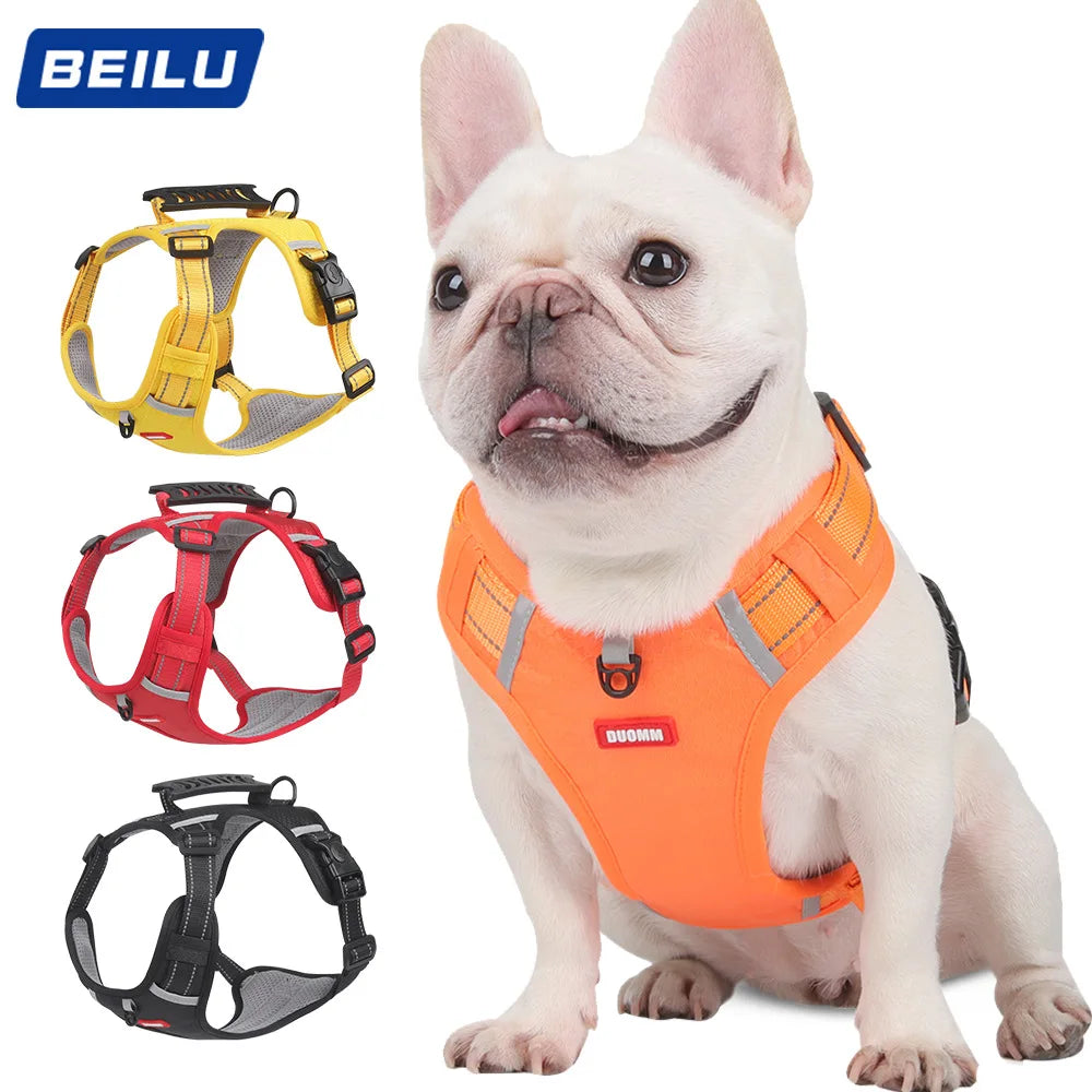 New breathable pet chest harness vest style reflective dog leash pet leash