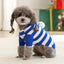 Dog Cat Sweater for Small Medium Dogs Stripe Knitted Christamas Sweater Hooded Autumn Winter Pet Clothes Xmas Puppy Outfits