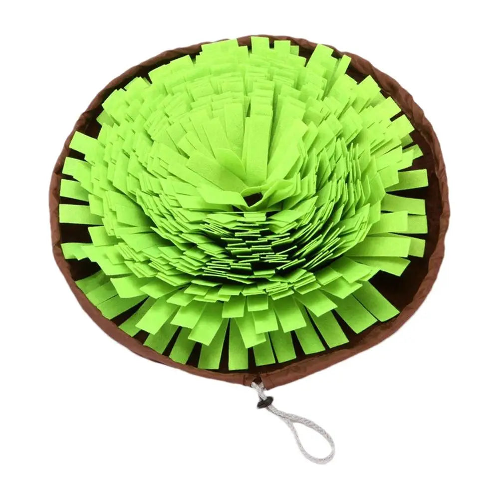 Pet Dog Sniffing Mat Anti-Slip Pet Foraging Mat Interactive Sniff Mat Flower-Shaped Feeding Puzzle Toy Sniffing Interactive