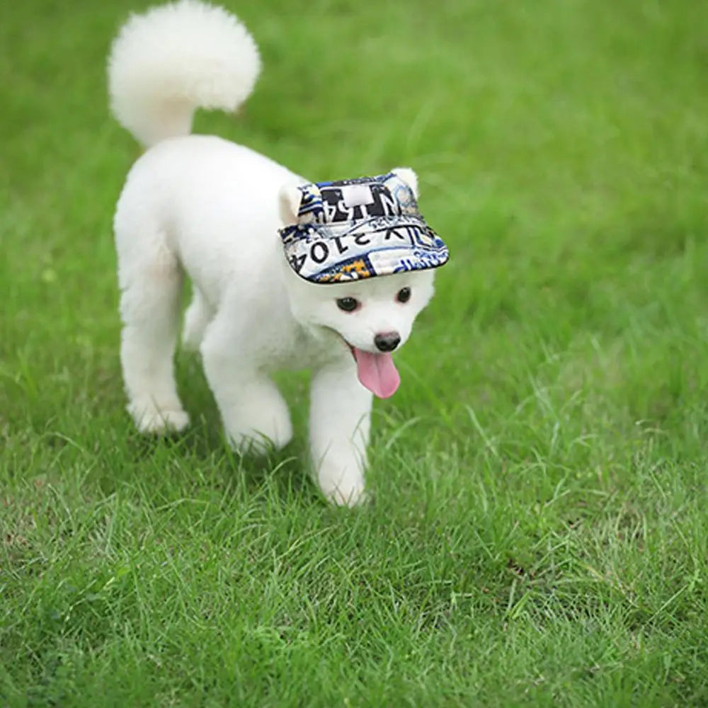 Dog Baseball Hat Pet Outdoor Sun Protection Visor Hat Ear Holes Dog Hats Lightweight Comfort Pet Hat For Outdoor Enthusiasts