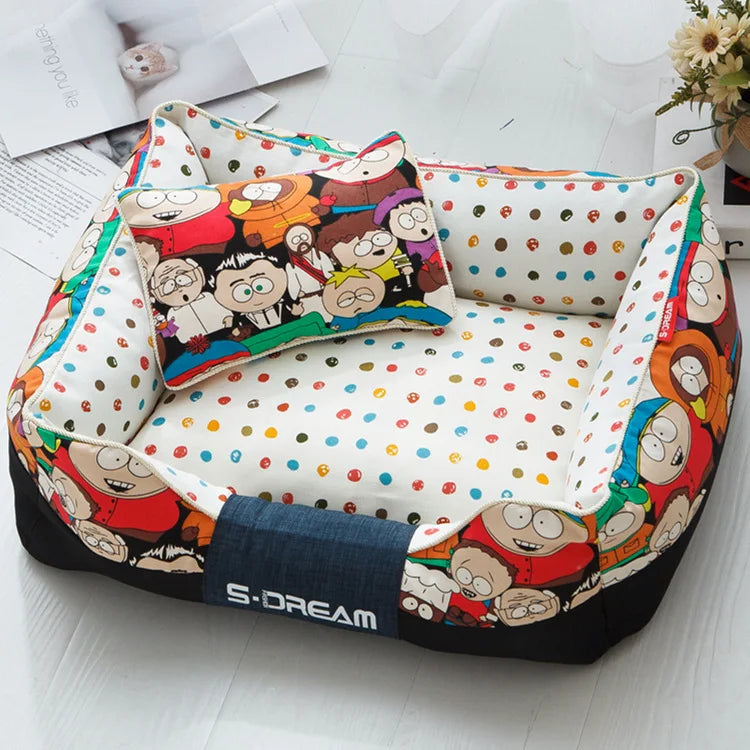 Kennel cat litter can be dismantled and washed in winter, golden retriever teddy large dog and dog mat, four-season universal