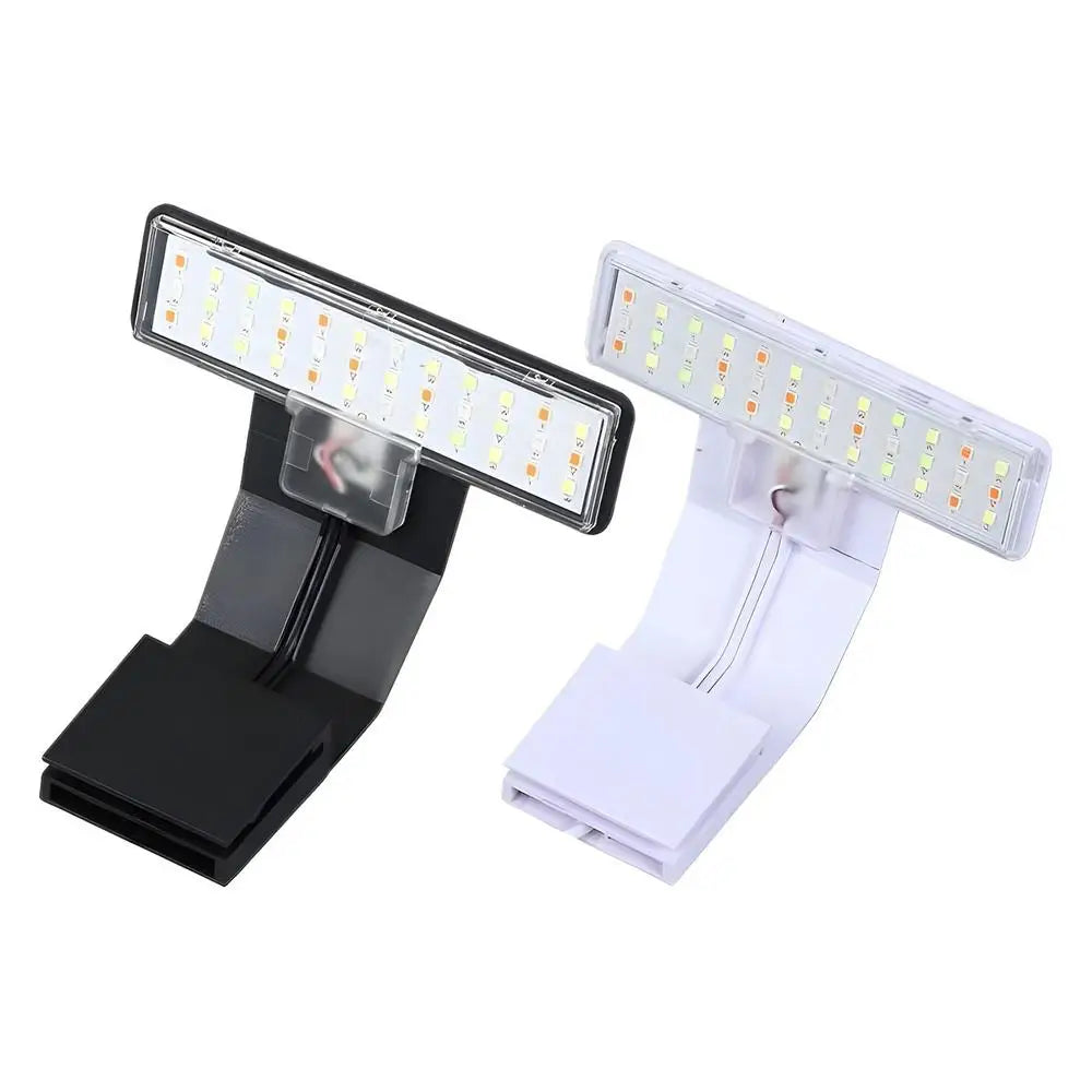 Fish Tank Clip On Light LED Aquarium Light Clamp Fish Light Lamp Fish Tank Lamp Bright Small Fish Tank Light Plant Aquarium