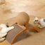 Cat Scraper Wooden Cat Scratcher Scratching Board 2 In 1 Wear-Resistant Grinding Paw Solid Wood Sisal Rope Ball Pet Furniture