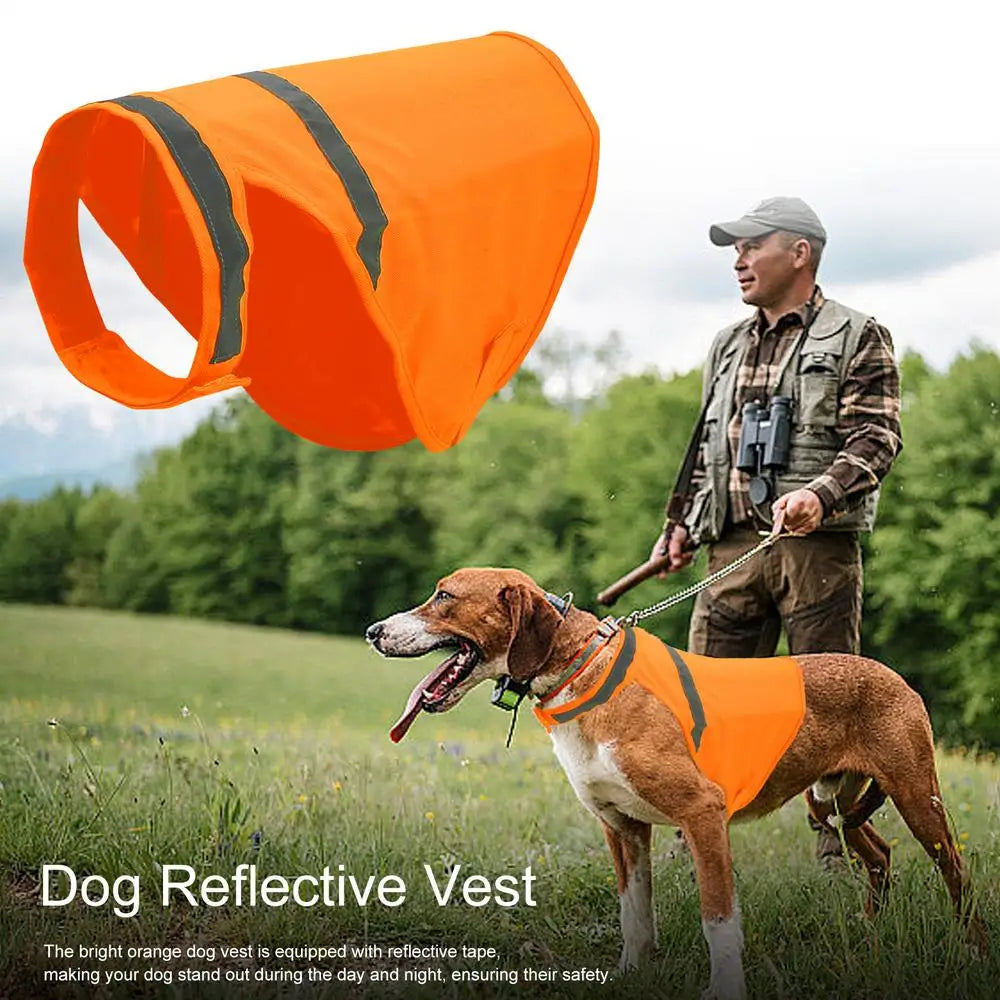 Dog Safety Vest Reflective Dog Vest Night Safety Fluorescent Dogs Clothes Safety Vest Outdoor Training Running Vest Pet Supplies