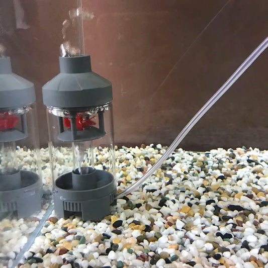 Aquarium Fish Poop Stool Toilet Manure Suction Separator Filter Collector Fish Tank Cleaning Sponges Filters Oxygen Increasing