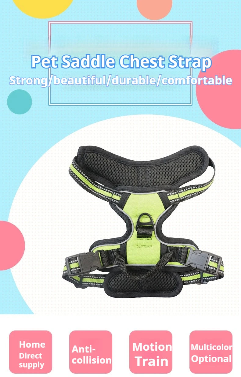 Pet Dog Harness Reflective Adjustable Breathable Vest Chest Strap for Small Medium Big Dogs Cats Collar Harness Dog Accessoires