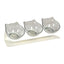 Dog Bowls Elevated Anti-Vomit Tilted Water And Food Feeder With 3 Dishes Pet Feeding Accessories For Cat And Dog Bowls For Dry