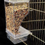 Bird Feeders Parakeet Feeders For Bird Cage Automatic Parrot Feeder Drinker Clear Acrylic Splash-Proof Bird Feeder