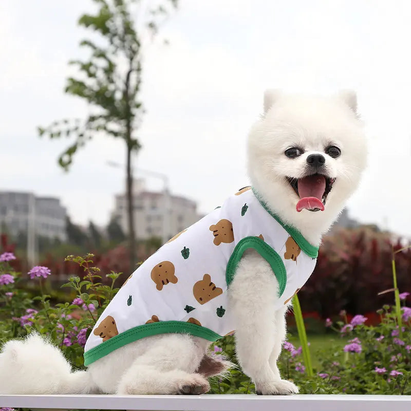 Large dog Summer  Tank Top Outdoor Breathable Short Sleeve Big dog  Pet Teddy cat Clothing T-shirt dog shirt  puppy clothes