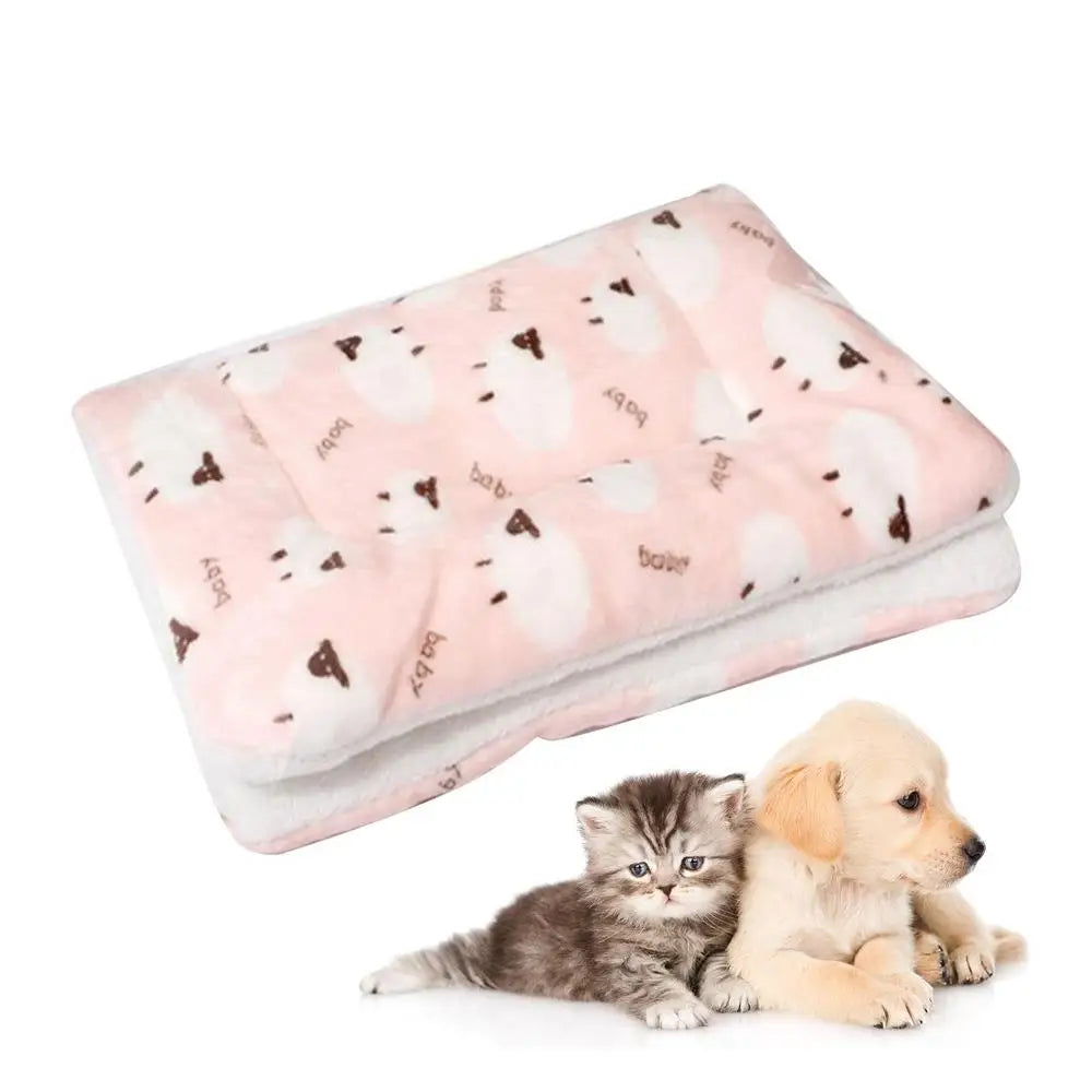 Pet Blanket Flannel Throw Flannel Throw Blanket For Dog Sleep Soft Warm Cushion Mat Washable Puppy Pads Sleep Blanket For Small