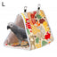 Pet Bird Nest Hammock Peony Parrot Small Hammock Bird Nest Winter Warm Thick Triangle Bird Hanging Tent Snuggle Hut