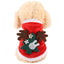 Christmas Dog Clothes Hoodie Pet Dog Sweater Flannel Antlers Scarf Winter Warm Small Dog Outfit Cat Hooded Clothing Costume Coat