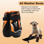 UXCELL 4pcs Casual Dog Shoes Waterproof Anti-Slip Dog Shoes Dog Boots Paw Protectors Outdoor Walking Protector Pets Shoes