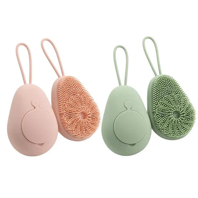 Dog Bath Scrubber Silicone Pet Shower Brush With Shampoo Dispenser Small Large Pet Hair Brush For Long Short Haired Cats Dogs