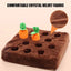 Squeaky Dog Toy Interactive Enrichment Dog Game 12 Carrots Snuffle Mat Carrot Farm Vegetable Squeaky Toy Pet Supplies Puzzle