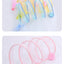 Folded Tunnel Pet Cat Toys Solid Color S Shaped Feather Ball Interactive Accessories For Kitten Home Energy Relieve Pet Supplies