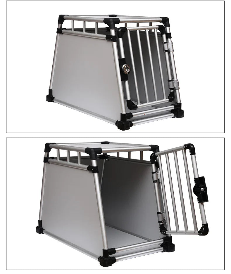 Directly from the manufacturer dog cage, car pet cage air transportation Thickened ventilated aluminum firm pet dog dog cat cage