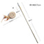 1PC Teaser Feather Toys Kitten Funny Colorful Rod Cat Wand Toys Wood Pet Cat Toys Interactive Stick Pet Cat Supplies